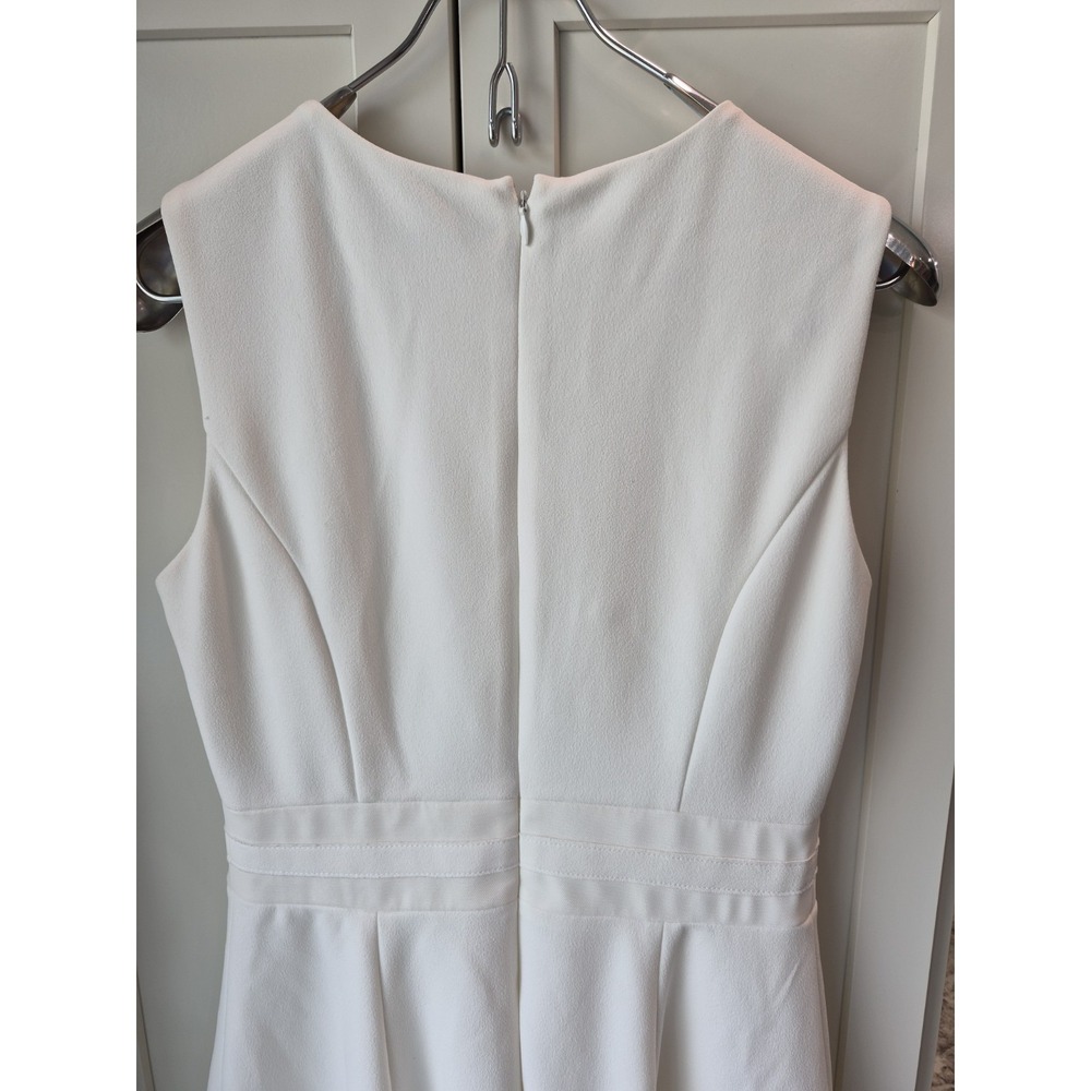 Calvin Klein Women's White Sleeveless A Line Dress Size 6 - Picture 7 of 7